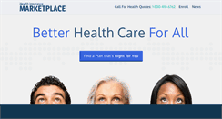 Desktop Screenshot of healthinsurancemarketplace.com